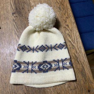 Vintage Wigwam Hat Winter Hat Ski Hat Pom Pom Made in USA